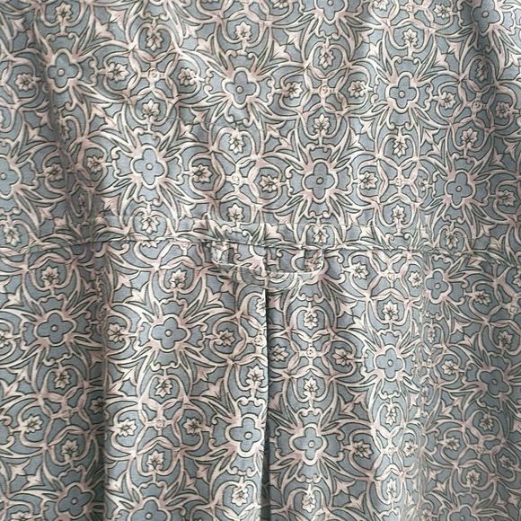 VTG Gitano Button Up Shirt Mens XL Purple Floral Casual Preppy Long Sleev Cotton - Picture 7 of 9